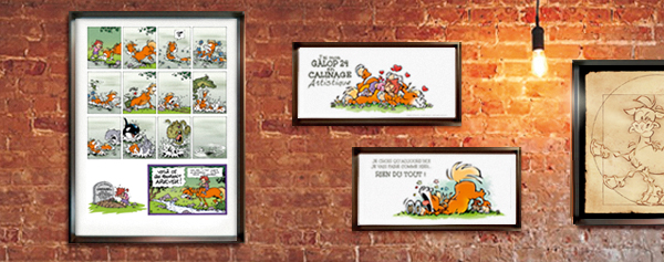 Posters, art mural et strips de la série CARAMEL Aperçu des différents formats de posters CARAMEL