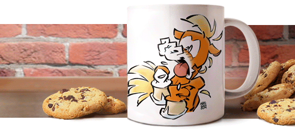 Mugs de la série CARAMEL – humour dès le petit-déj Animation des tasses humoristiques de la série CARAMEL