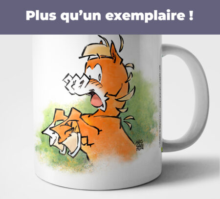Plus qu'un exemplaire de la Tasse CARAMEL « Aujourd’hui… j’me sens bien ! » : illustration amusante pour bien commencer la journée.